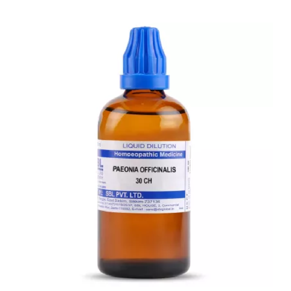 SBL Homeopathy Paeonia Officianalis Dilution (30 ML / 100 ML) For Piles, Diarrhoea