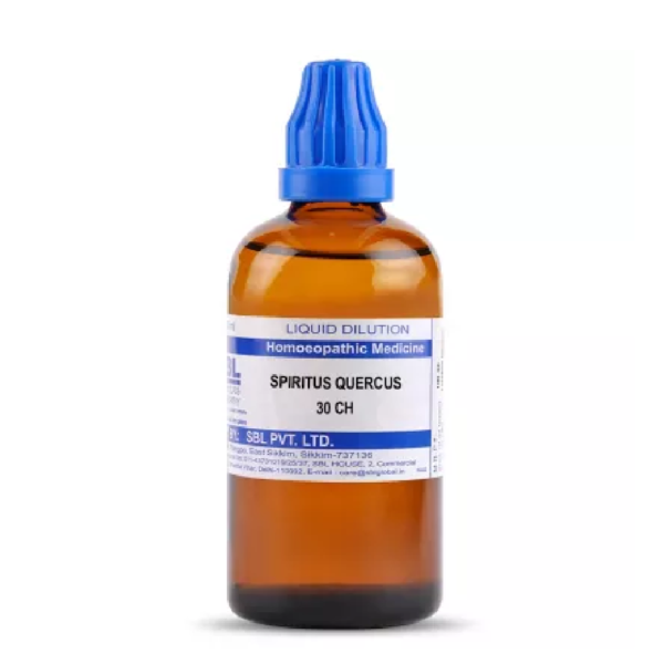 SBL Homeopathic Spiritus Quercus Glandium Dilution (30 ML / 100 ML) For Swelling, Diarrhoea