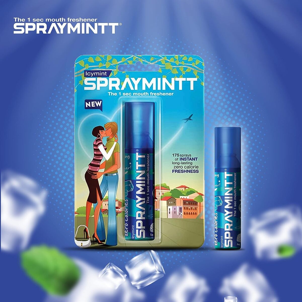 Spraymintt 1 Second Instant Mouth Freshener Spray (15 Gm)- 8 Flavours Combo | Natural Herbal Formulation For Long Lasting Freshness & Germ-Free Mouth | Be Kiss Ready With 175+ Sprays | Pack Of 8 - Image 2