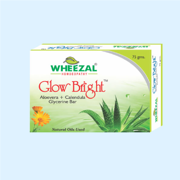 Wheezal Glow Bright Aloevera Calendula Glycerine Bar (75 Gm) For Skin Care