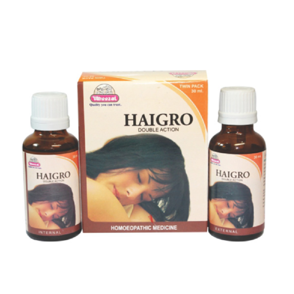 Wheezal Haigro Twin Pack (60ml) For Hair Fall, Dandruff