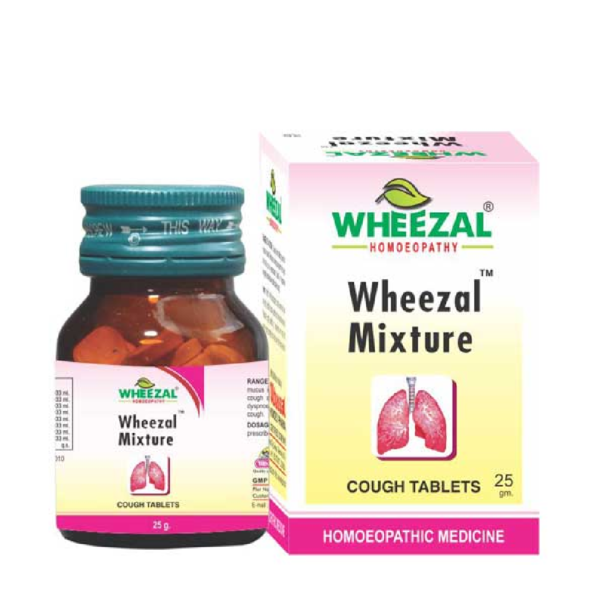 Wheezal Mixture Cough Tablet (25gm) For Improve Immunity, Cough