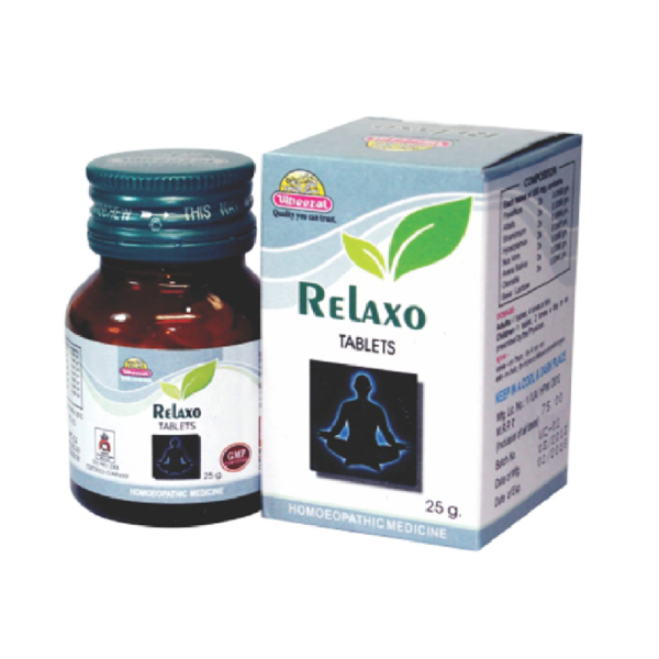 Wheezal Relaxo Tablet (25gm) For Stress, Anxiety