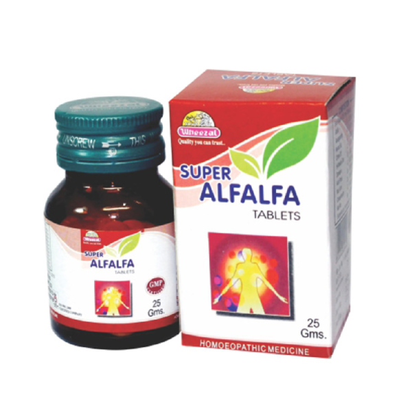 Wheezal Super Alfalfa Tablet (25gm) For Stress And Anxiety