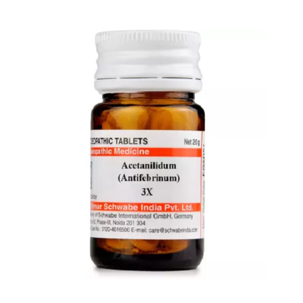 Willmar Schwabe India Acetanilidum (Antifebrinum) (20g) For Headache & Migraine