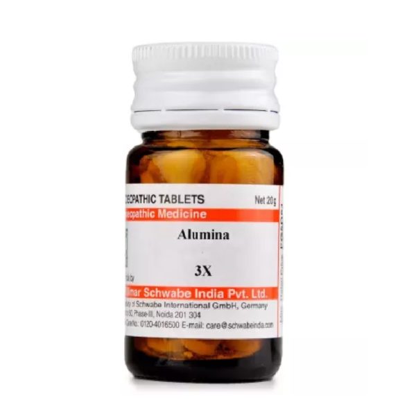 Willmar Schwabe India Alumina (20g) For Constipation, Swelling, Itching