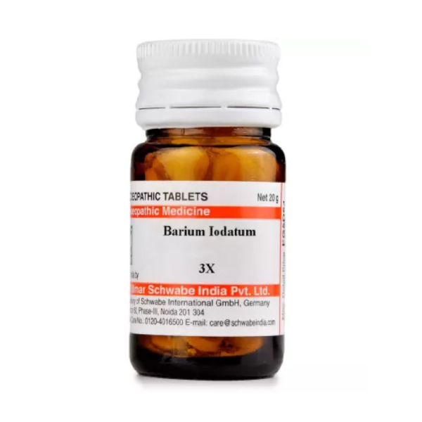 Willmar Schwabe India Barium Iodatum (20g) For Bleeding Gum, Cough, Indigestion