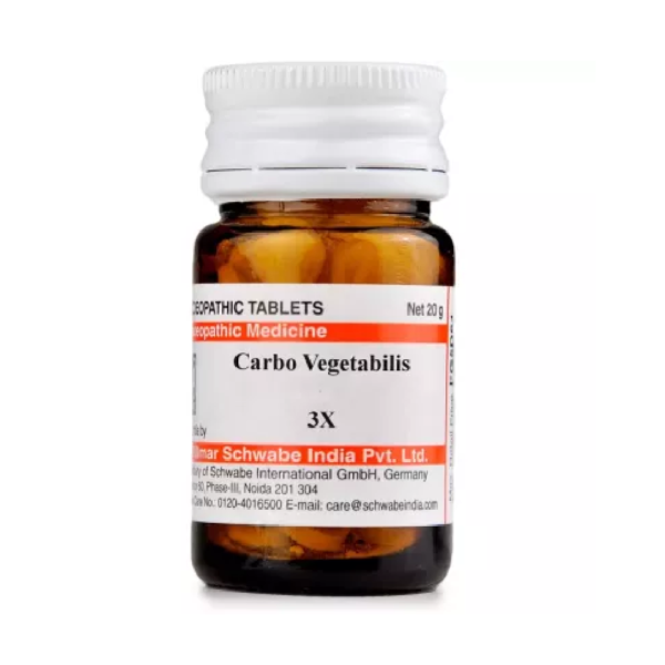 Willmar Schwabe India Carbo Vegetabilis (20g) For Hair Fall, Acidity