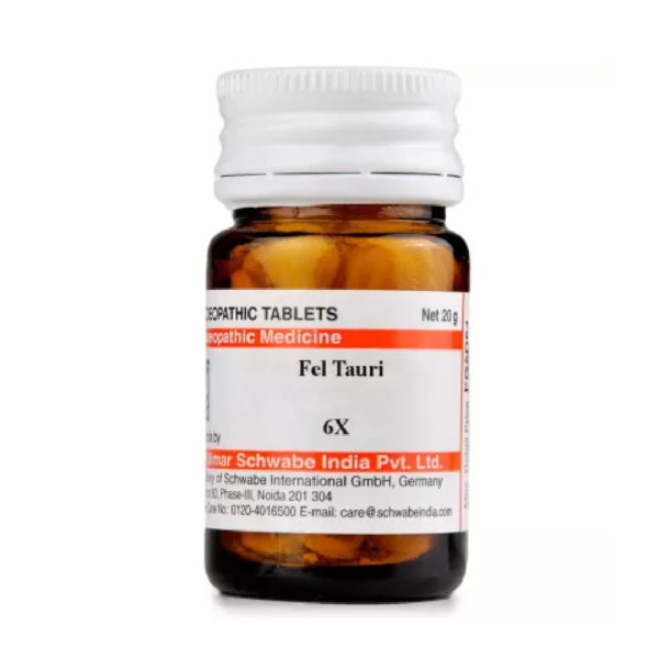 Willmar Schwabe India Fel Tauri 6X (20g) For Jaundice, High Cholesterol