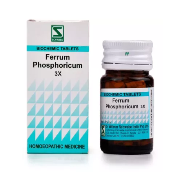 Willmar Schwabe India Ferrum Phosphoricum (20g) For Constipation, Cough, Fever