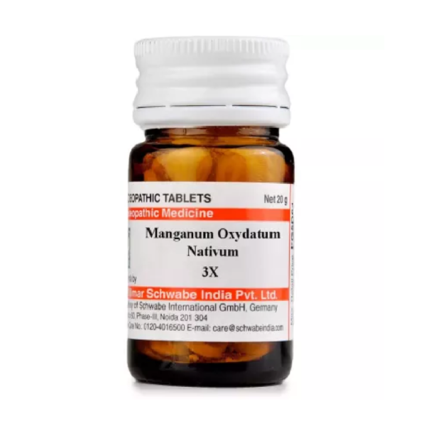 Willmar Schwabe India Manganum Oxydatum Nativum (20g) For Cough, Nausea, Headache
