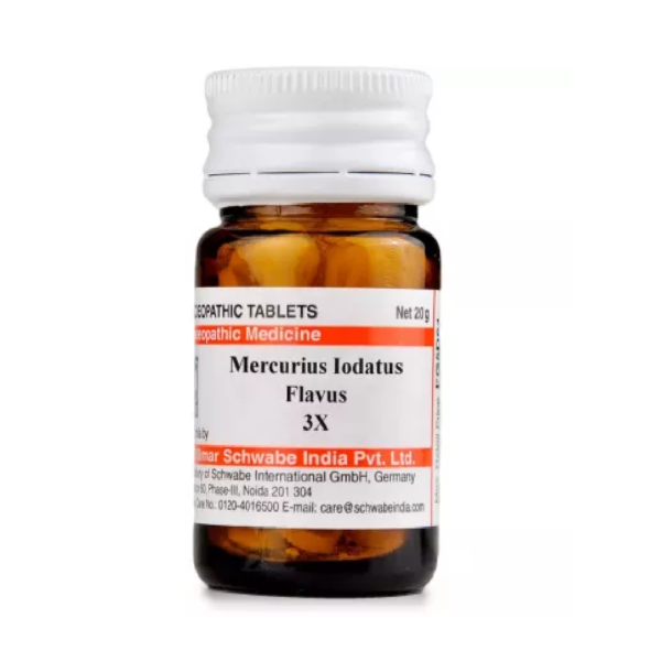 Willmar Schwabe India Mercurius Iodatus Flavus (20g) For Swellings, Bad Breath