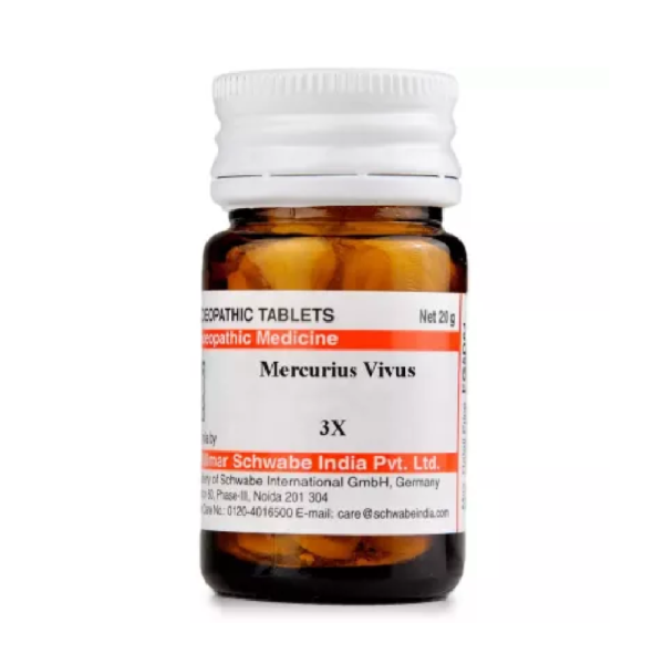 Willmar Schwabe India Mercurius Vivus (20g) For Diarhoea, Bleeding Gum