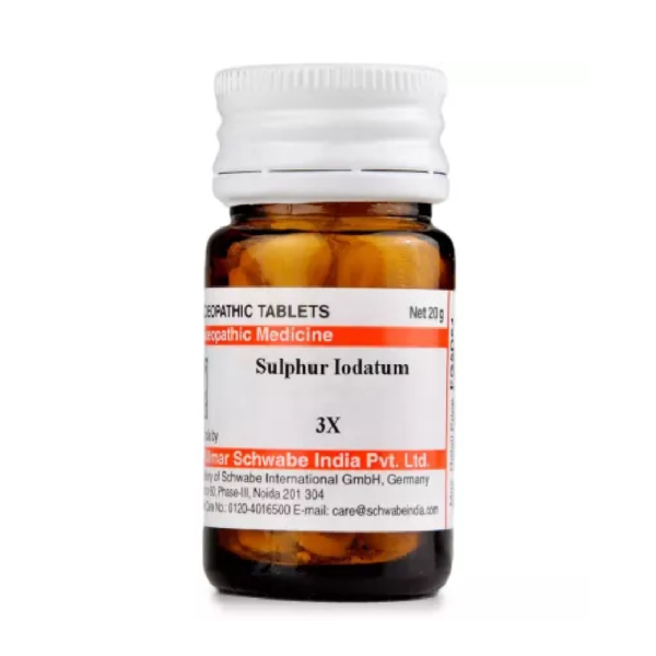 Willmar Schwabe India Sulphur Iodatum (20g) For Itching, Eczema, Acne