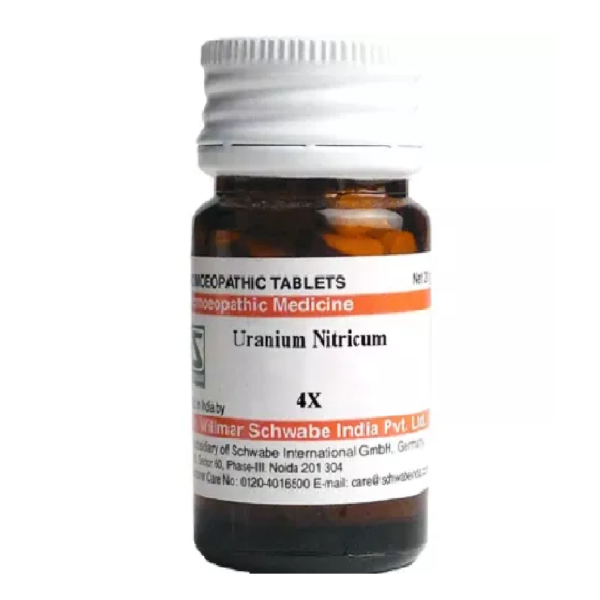 Willmar Schwabe India Uranium Nitricum 4X (20g) For High Blood Sugar, Swelling