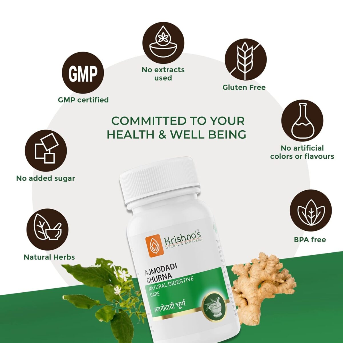 Krishna's Ajmodadi Churna (50 g) For Digestion - Image 4