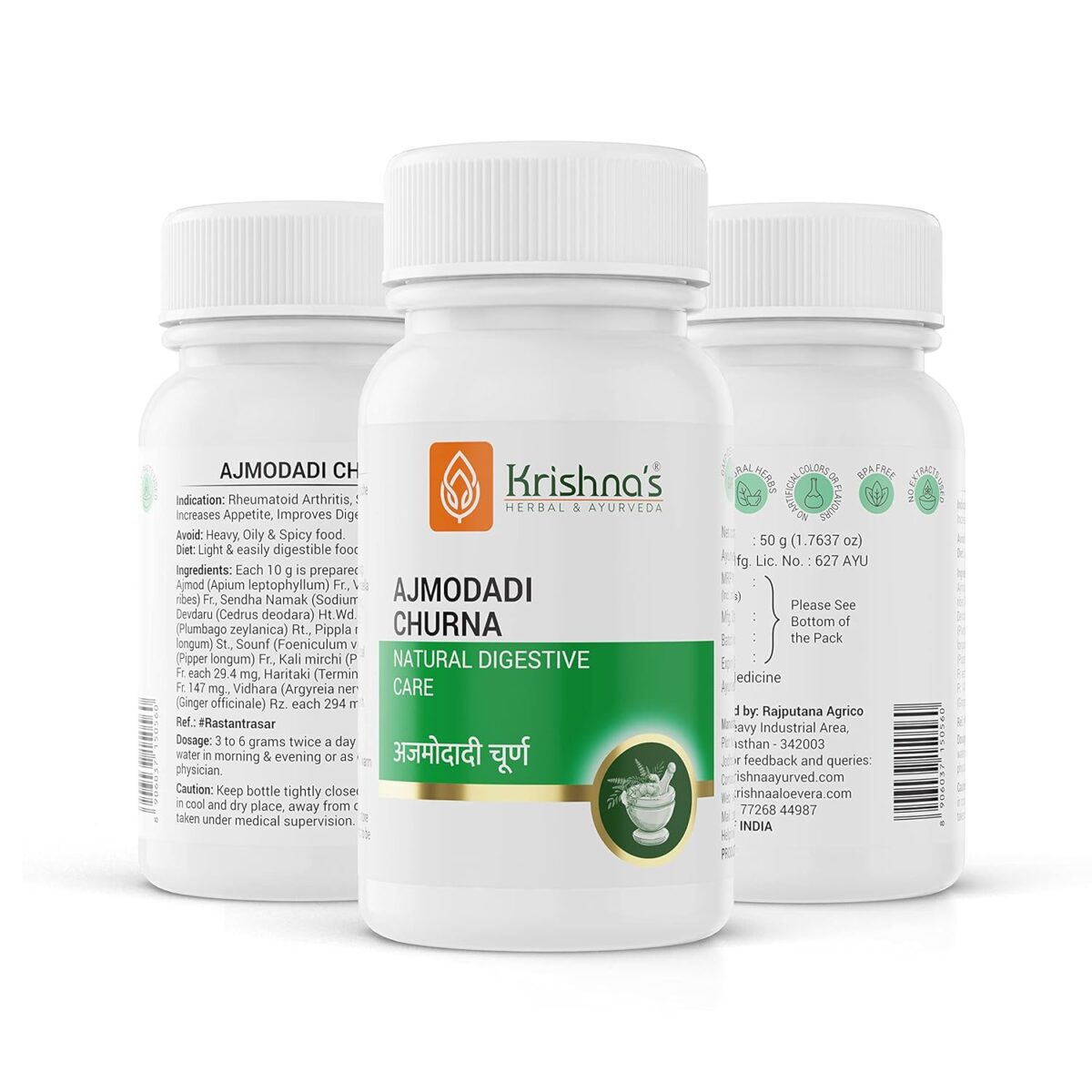 Krishna's Ajmodadi Churna (50 g) For Digestion - Image 5