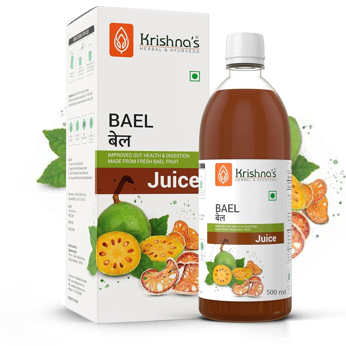 Krishna's Ayurveda Bael Juice- (500 ML) For Boost Immunity, Digestion - Image 5