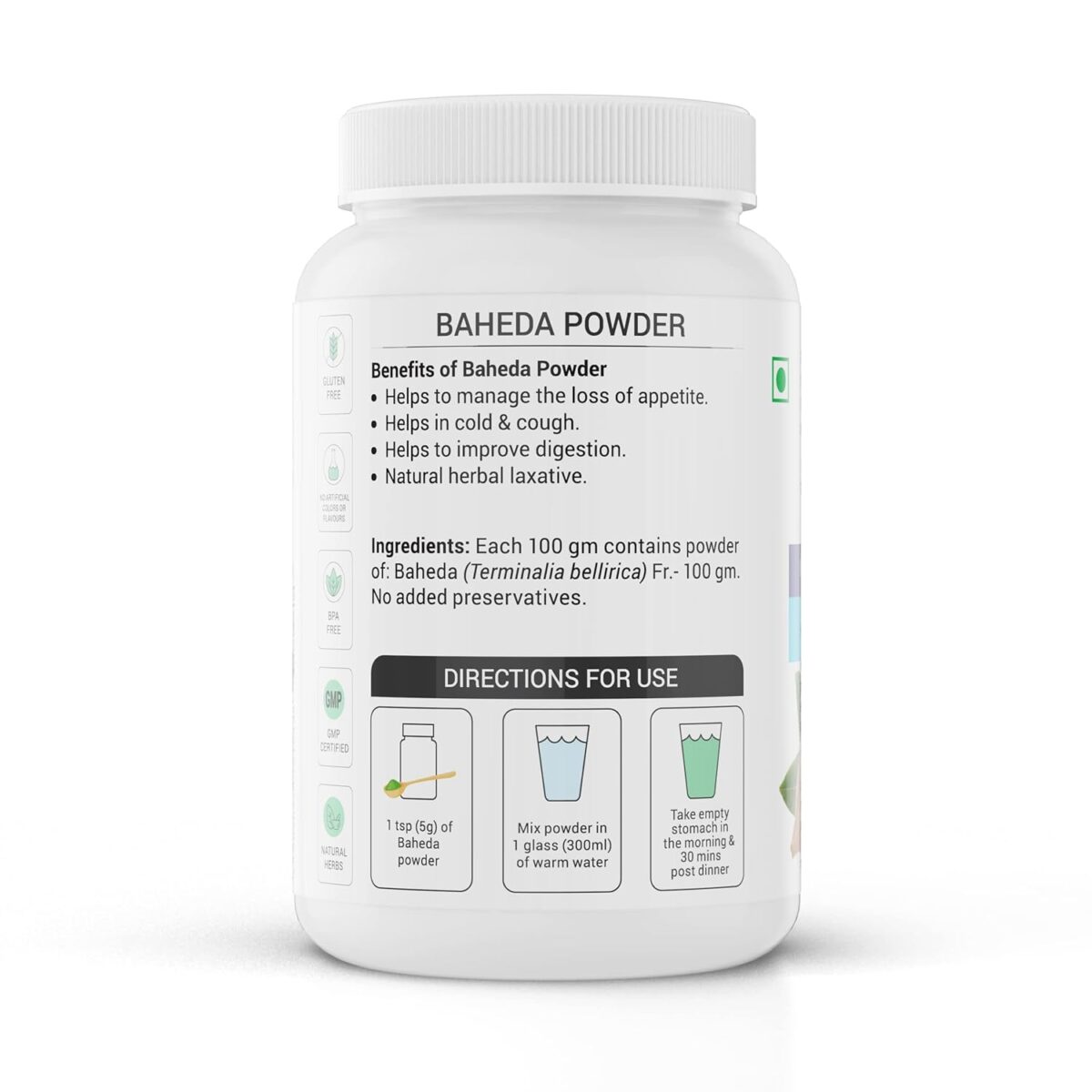 Krishna's Baheda (Terminalia bellerica) Powder - (100 Gm) For Digestion - Image 8