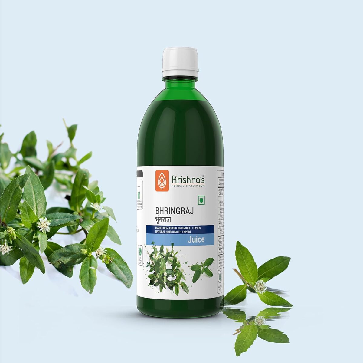 Krishna's Bhringraj Juice - 500 ml 5 Krishna's Bhringraj Juice - (500 ML) For Boost Blood Circulation To The Scalp - Image 4