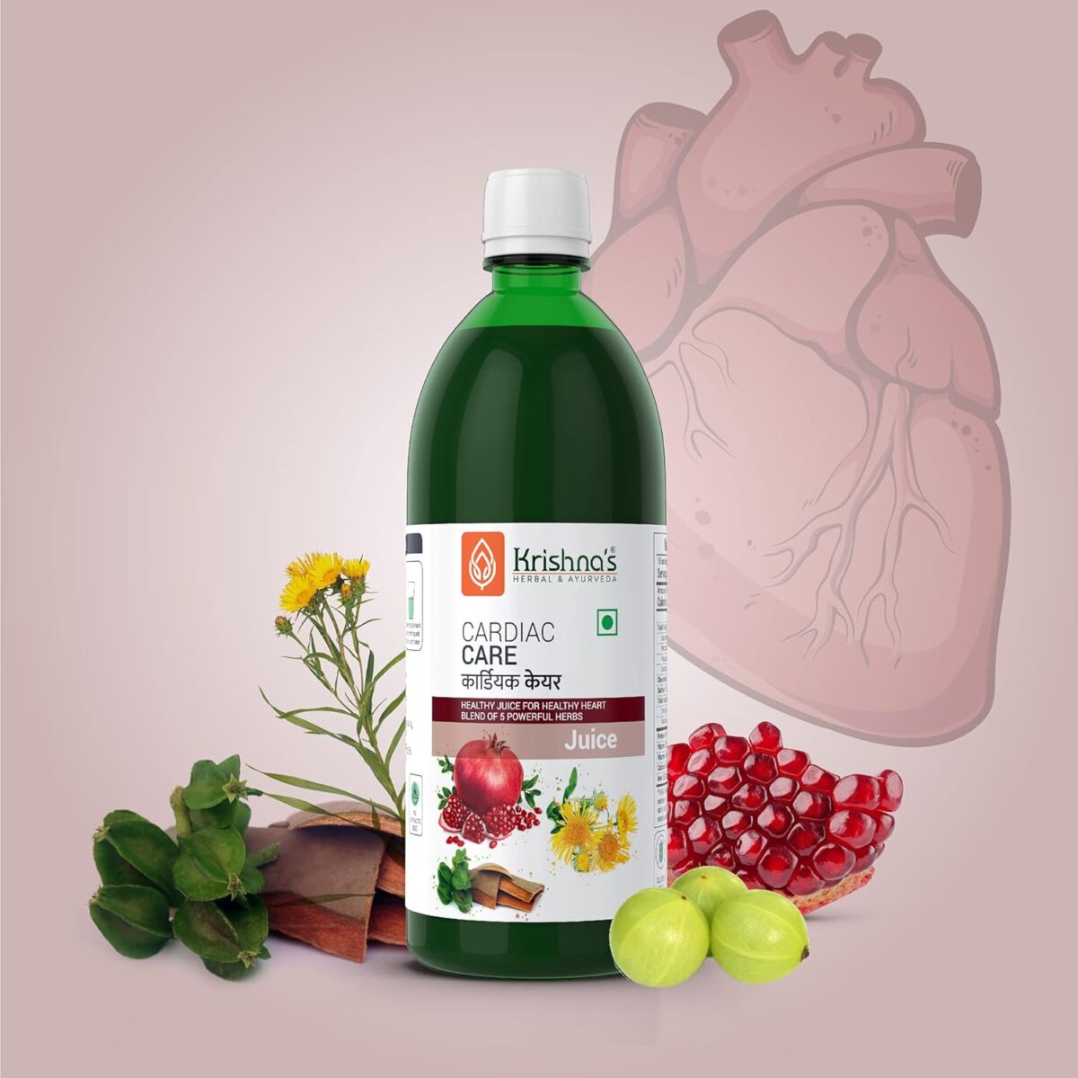 Krishna's Cardiac Care Juice - 500 ml 5 Krishna's Cardiac Care Juice - (500 ML) For Weakness, Nausea - Image 5