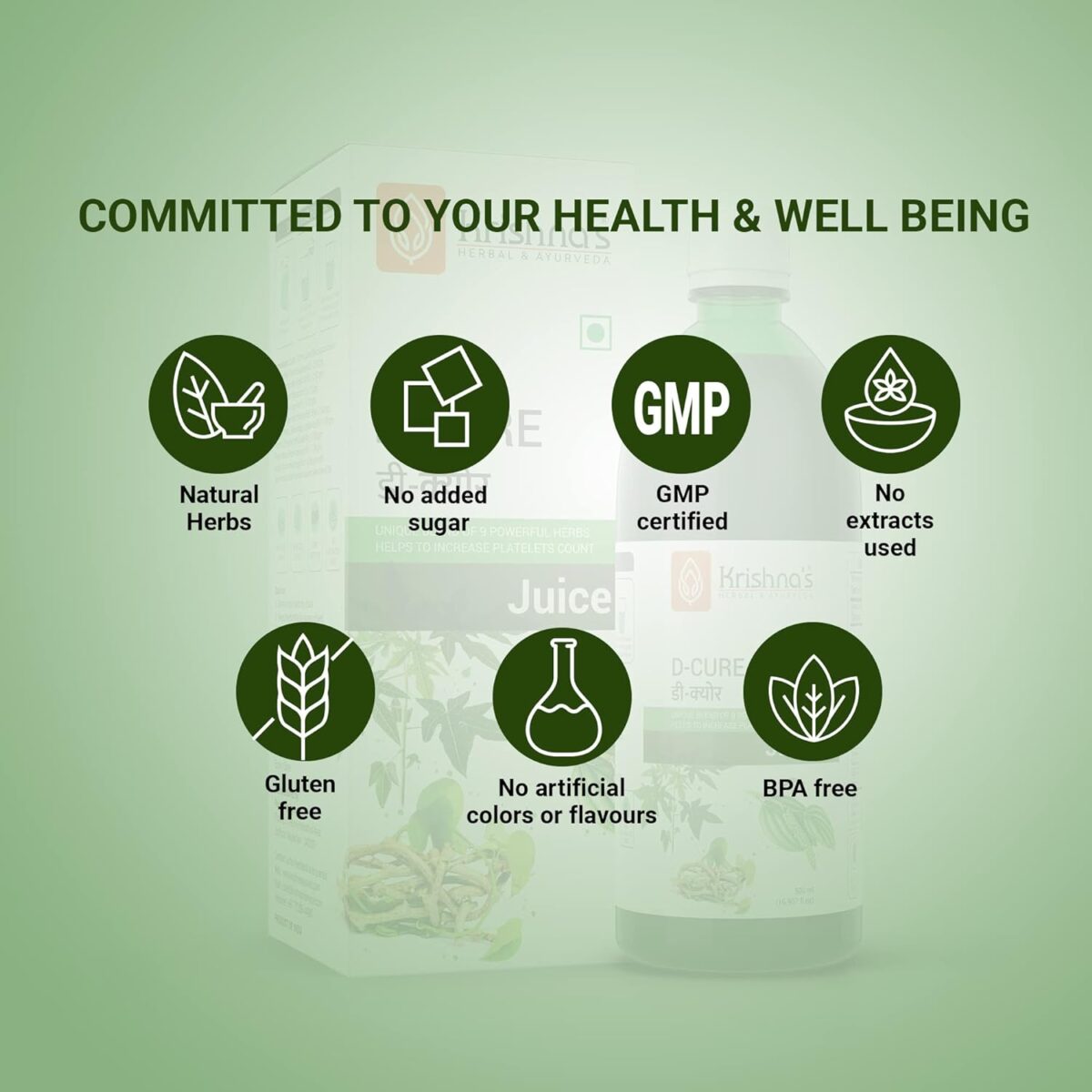 Krishna's D Cure Juice -(500 ML) For Improves The Immune System - Image 7