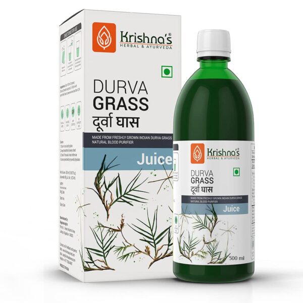Krishna's Durva Juice - (500 ML) For Diabetes Care, Digestion