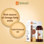 Krishna's Flaxseed Oil (50 ml) For Joint Pain, Weight Loss, Digestion - Image 2