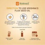 Krishna's Flaxseed Oil (50 ml) For Joint Pain, Weight Loss, Digestion - Image 7