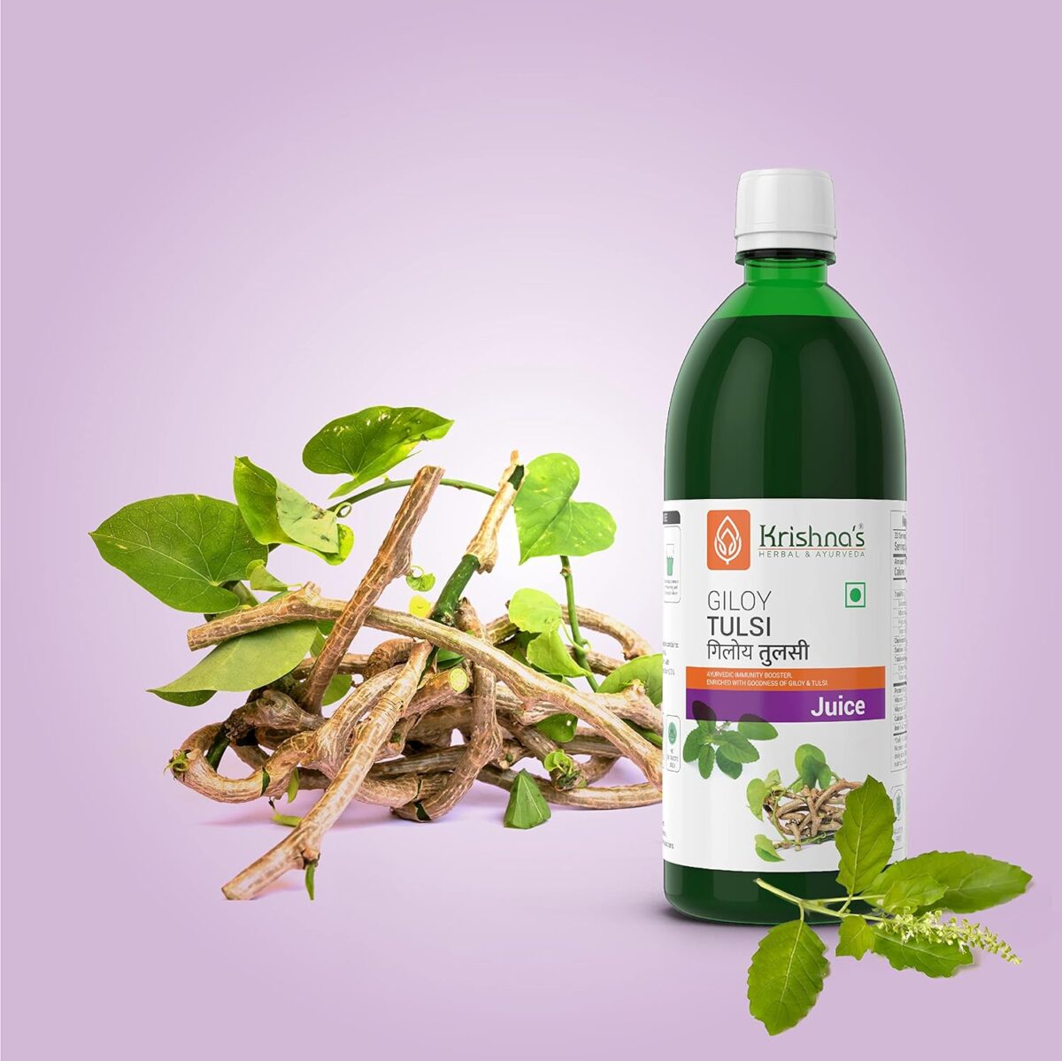 Krishna's Giloy Tulsi - 500 ml 5 Krishna's Giloy Tulsi - (500 ML) For Improves The Immune System, Anti Viral - Image 5