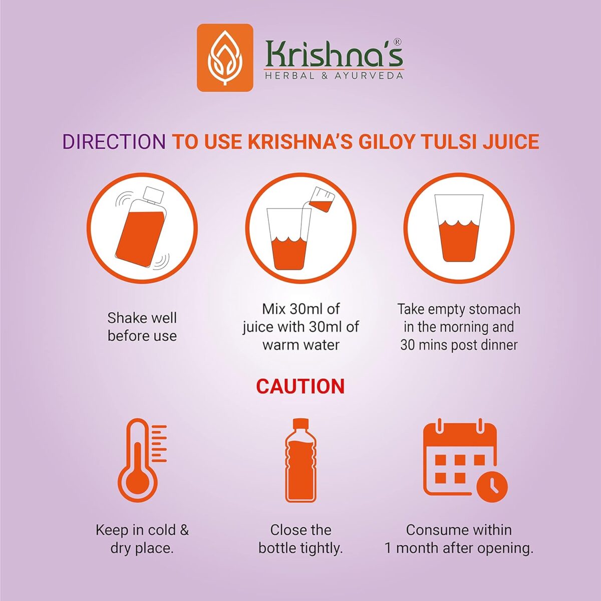 Krishna's Giloy Tulsi - 500 ml 6 Krishna's Giloy Tulsi - (500 ML) For Improves The Immune System, Anti Viral - Image 6