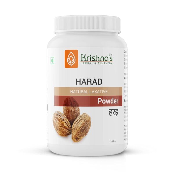 Krishna's Harad (Terminalia chebula) Powder - (100 Gm) For Improves The Immune System