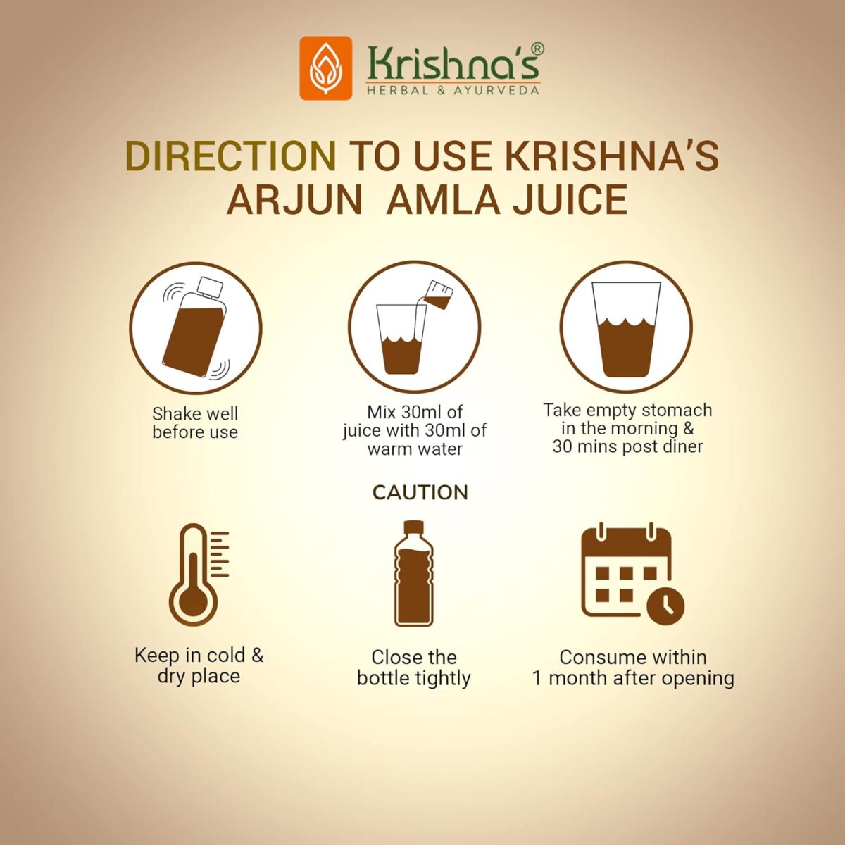 Krishna's Herbal & Ayurveda Arjun Amla Juice - (500 ML) For Body Weakness, Hair Fall - Image 6