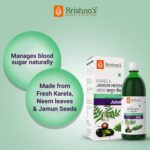 Krishna's Herbal & Ayurveda Karela Jamun Neem Mix Juice - (500 ML) For Immune System, Diabetes Care - Image 2