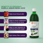 Krishna's Herbal & Ayurveda Karela Jamun Neem Mix Juice - (500 ML) For Immune System, Diabetes Care - Image 4
