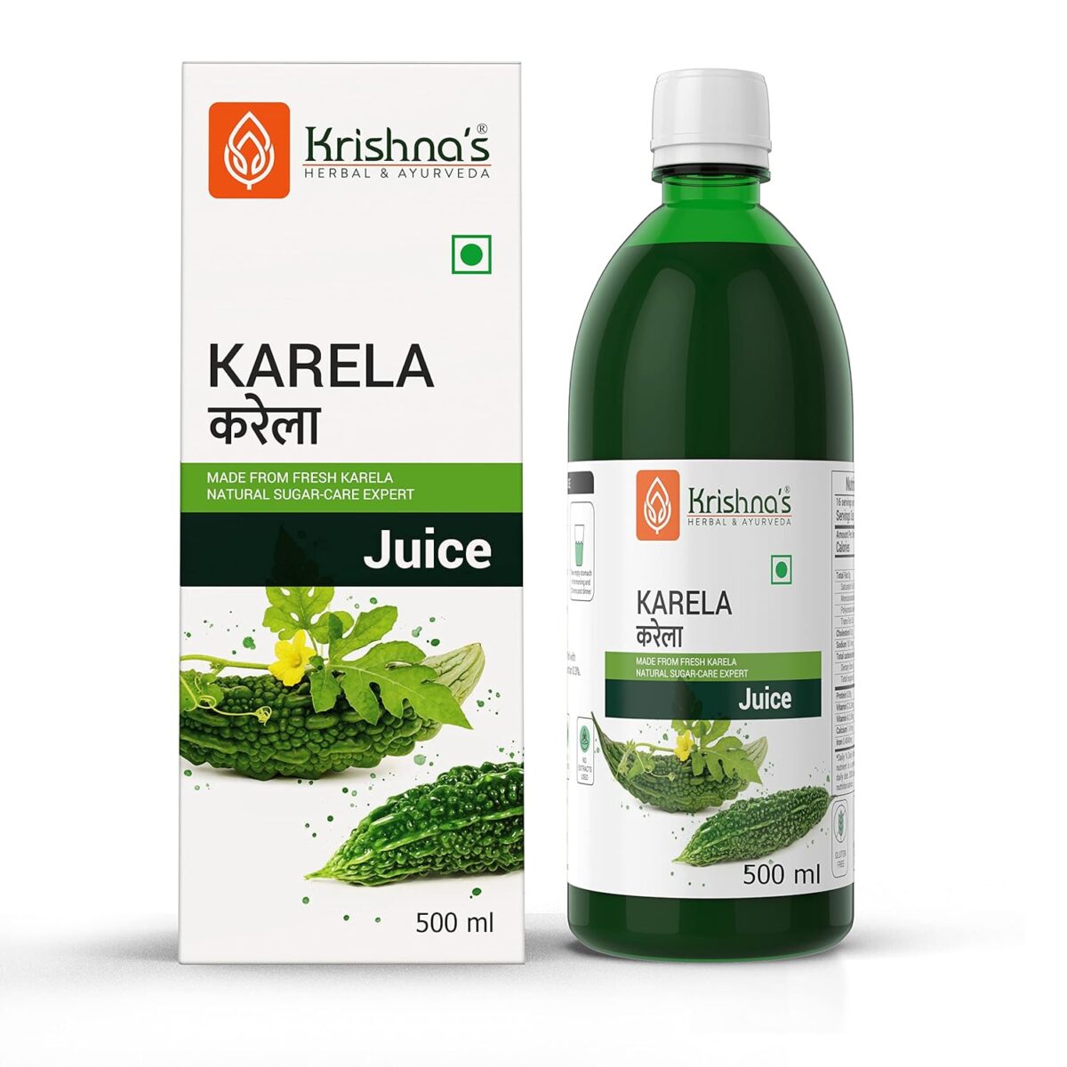 Krishna's Herbal & Ayurveda Karela Juice| (500 ML) For Maintain Sugar Level - Image 1