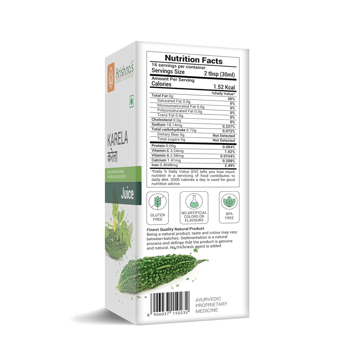 Krishna's Herbal & Ayurveda Karela Juice| (500 ML) For Maintain Sugar Level - Image 8
