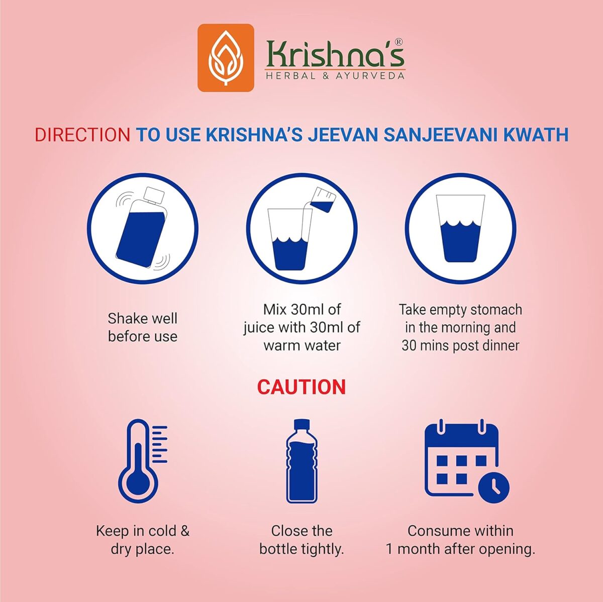 Krishna's Jeevan Sanjeevani Kwath - 500 ml 5 Krishna's Jeevan Sanjeevani Kwath - (500 ML) | Enriched with Aloe Vera, Amla, Giloy, Tulsi, Ashwagandha, and 4 more herbs || Natural Immunity Booster - Image 6