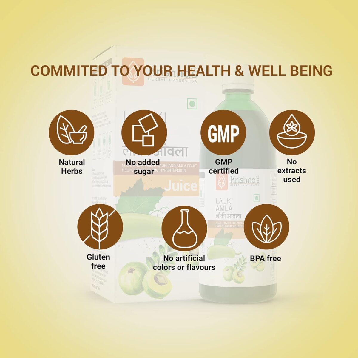 Krishna's Lauki Amla Juice - (500 ML) For Digestive System| Helpful In Sugar Levels - Image 7