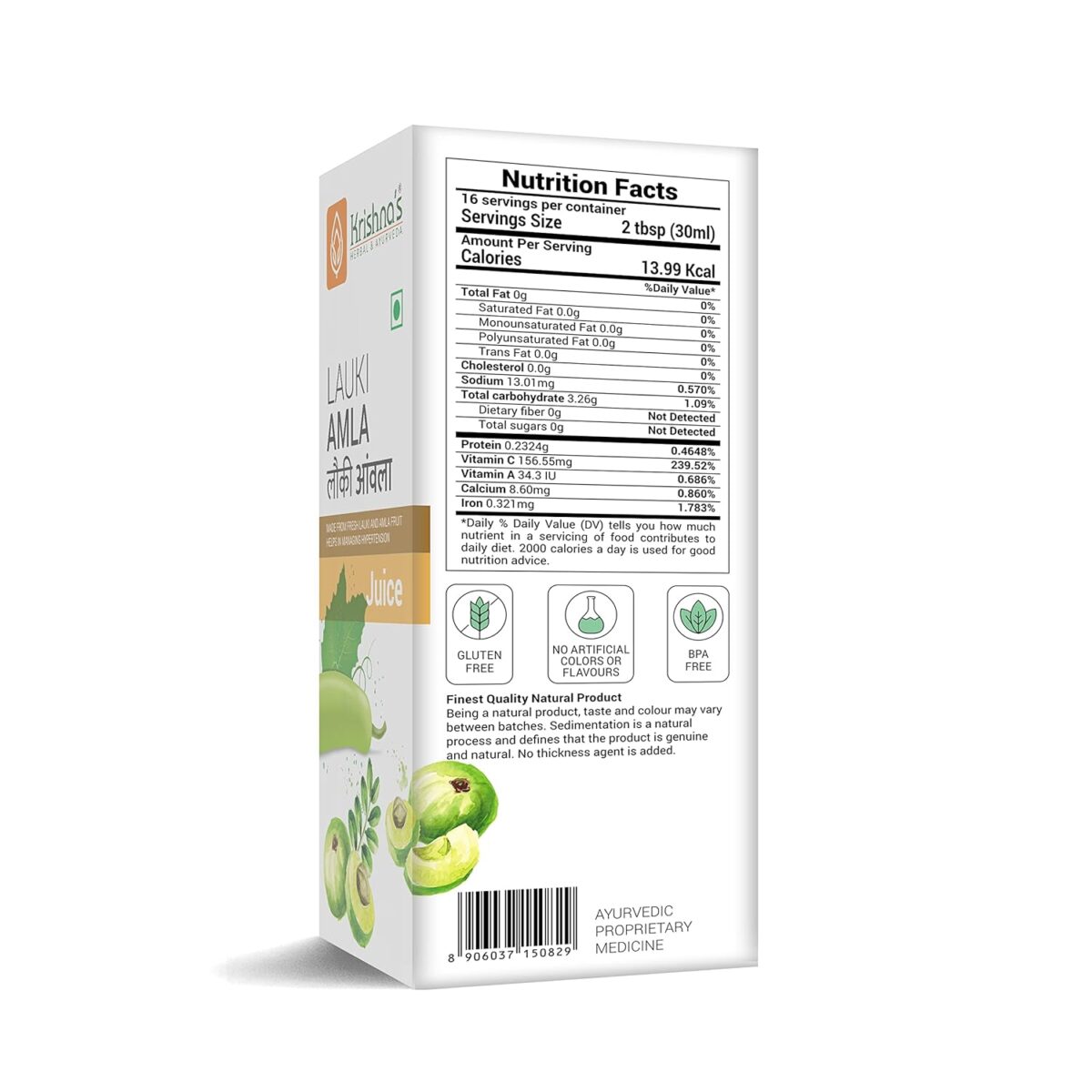 Krishna's Lauki Amla Juice - (500 ML) For Digestive System| Helpful In Sugar Levels - Image 8