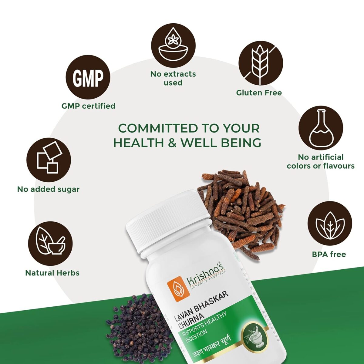 Krishna's Lavan Bhaskar Churna (50 g) For Constipation And indigestion - Image 5