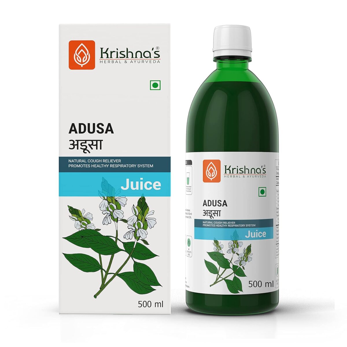 Krishna's Malabar Nut, Adusa Juice For Better Breathing, Urine Problem with Magical Benefits - (500 ml) - Image 4