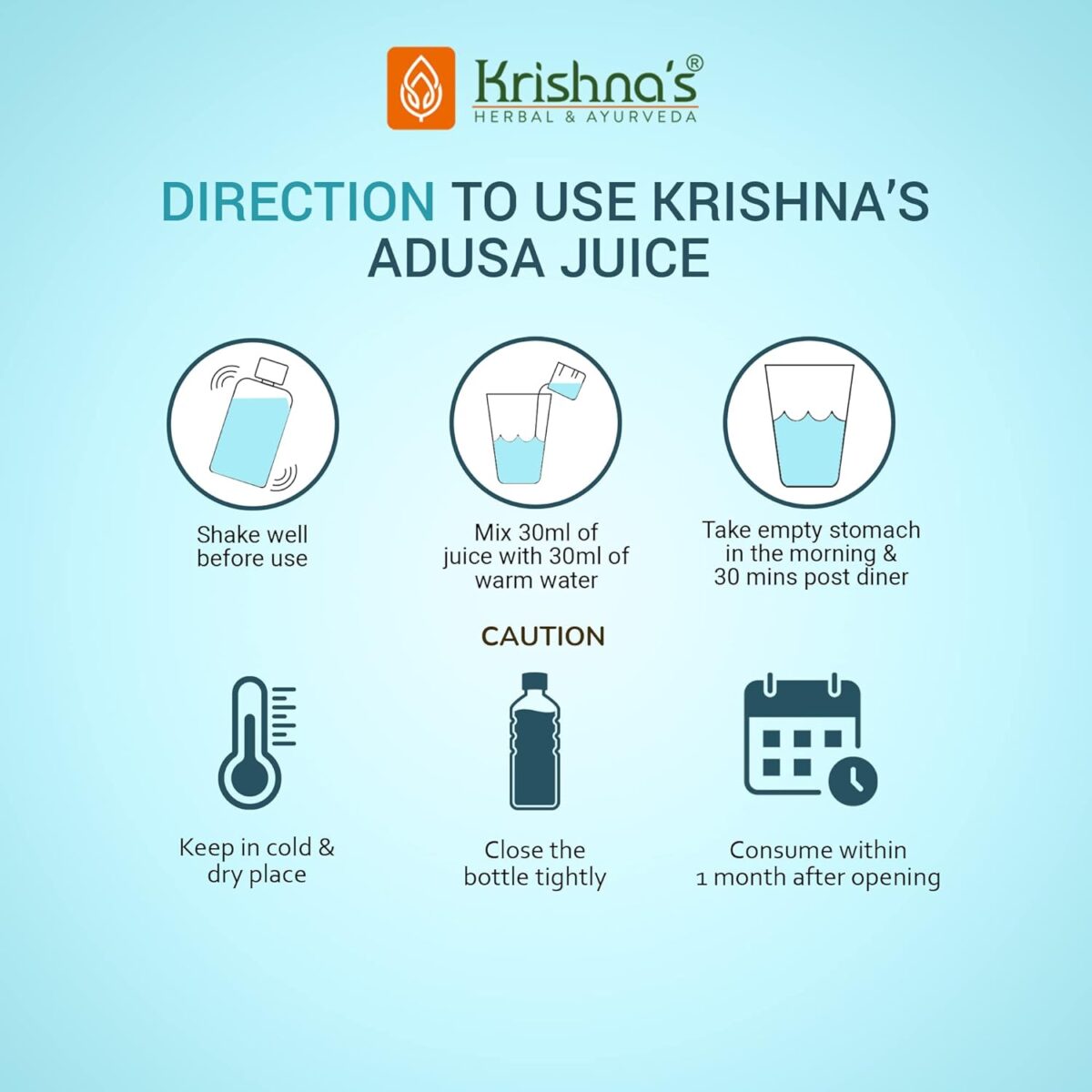 Krishna's Malabar Nut, Adusa Juice For Better Breathing, Urine Problem with Magical Benefits - (500 ml) - Image 7