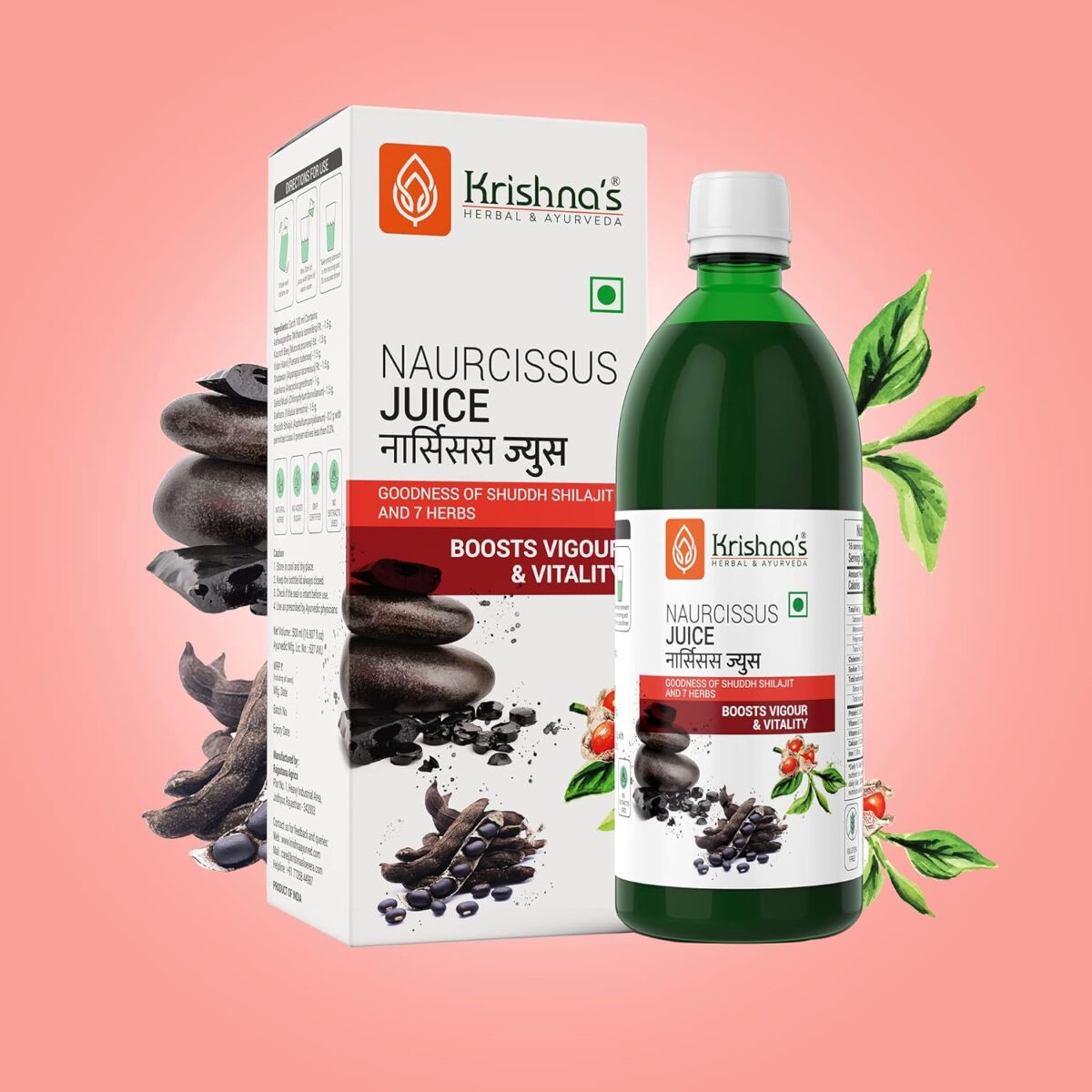 Krishna's Naurcissus Juice - (500 ML) For Energy Booster - Image 5