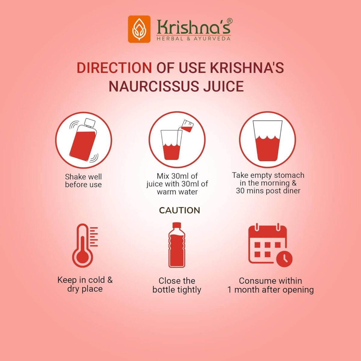 Krishna's Naurcissus Juice - (500 ML) For Energy Booster - Image 6