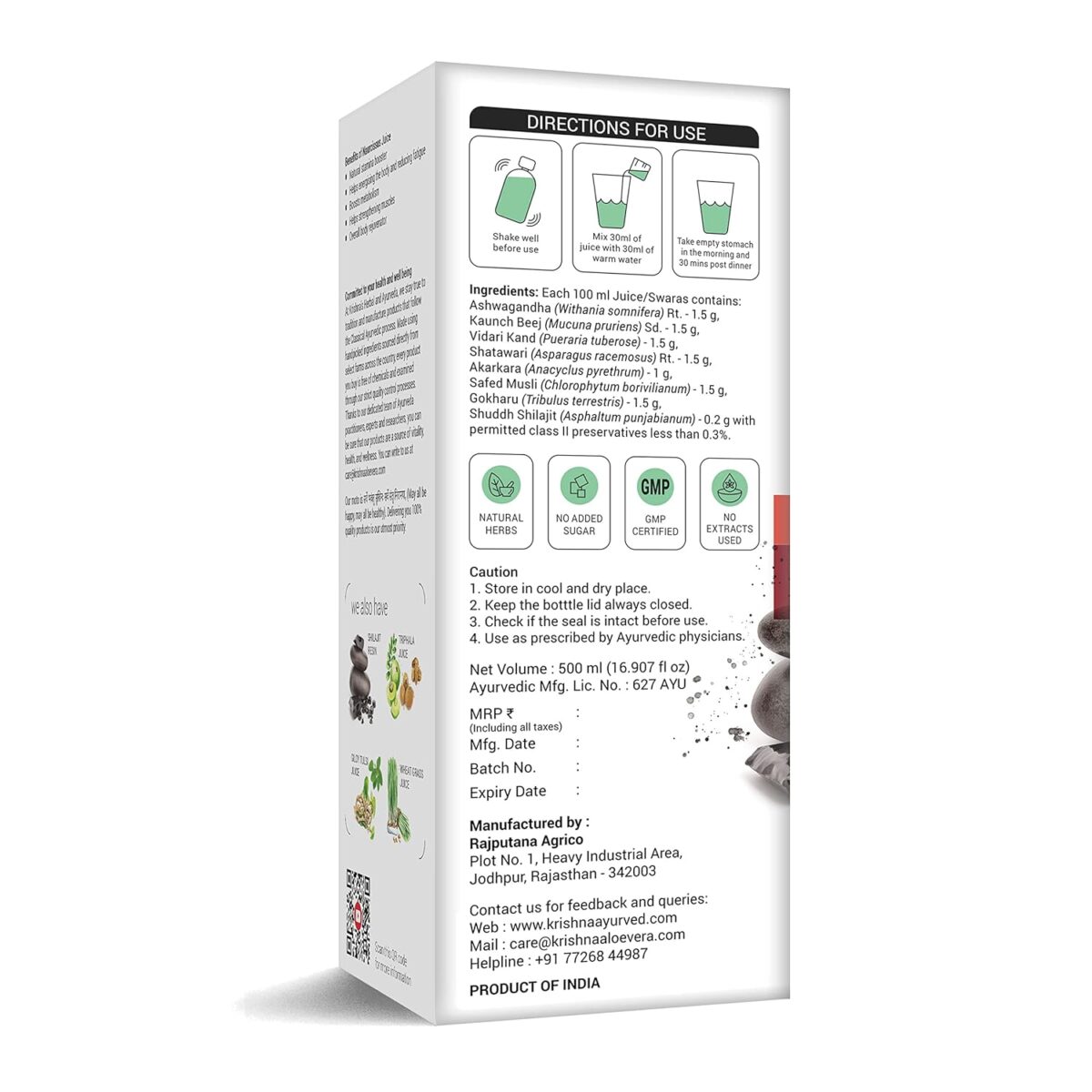 Krishna's Naurcissus Juice - (500 ML) For Energy Booster - Image 9