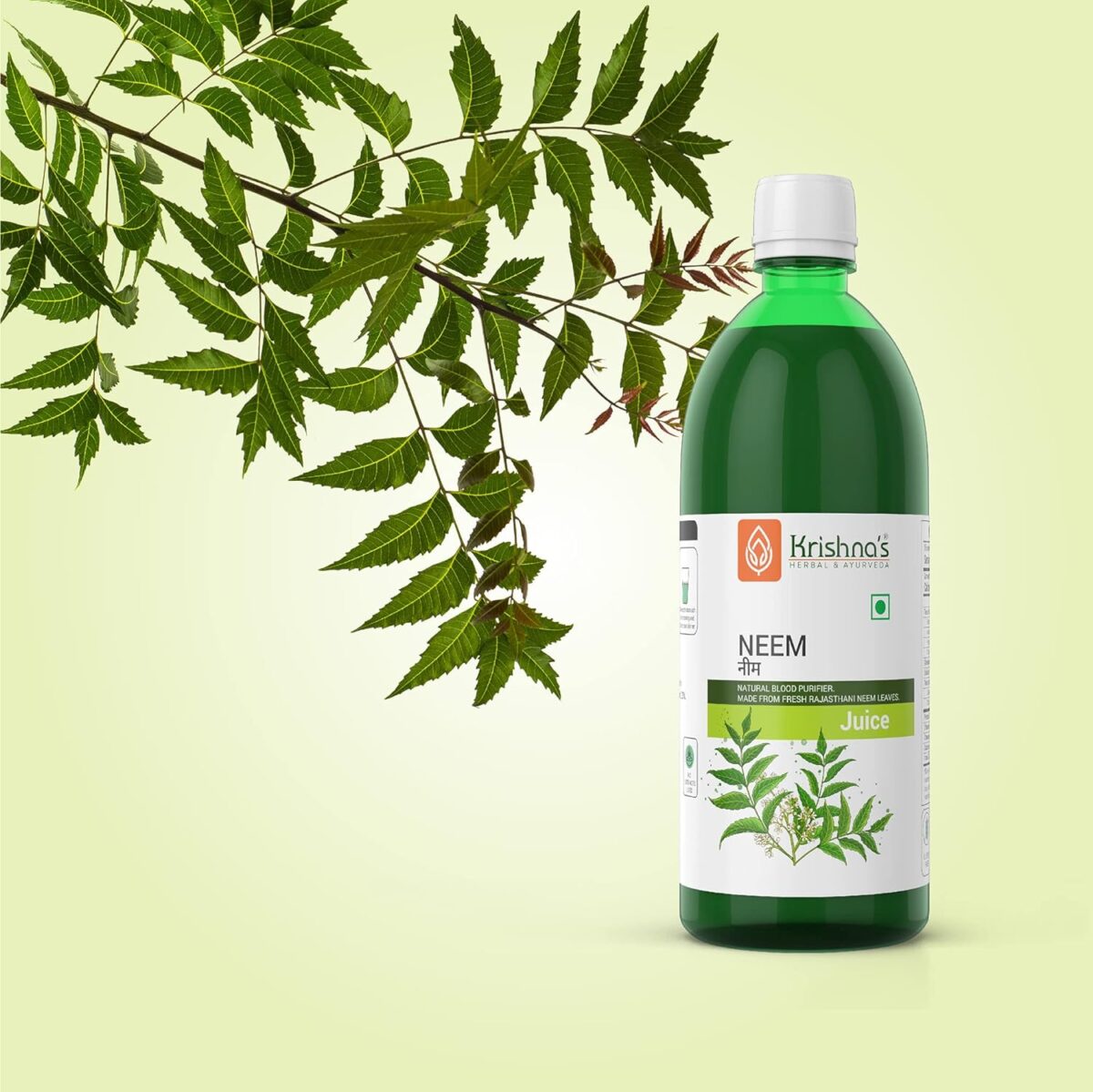 Krishna's Neem Juice - 500 ml 4 Krishna's Neem Juice - (500 ML) For Pimples, Improves The Skin Complexion - Image 4