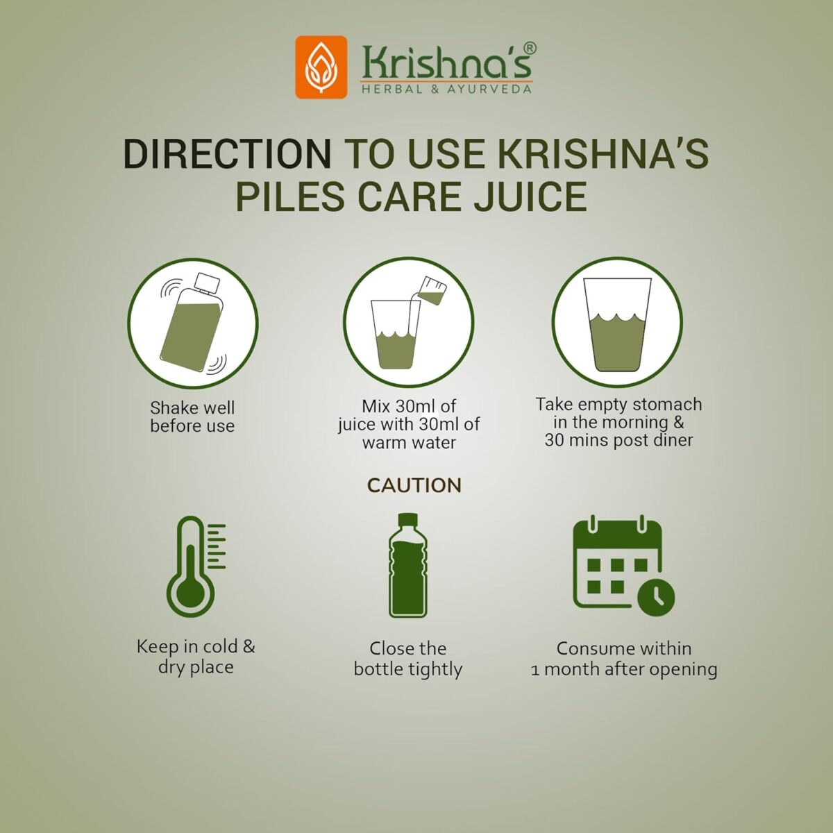 Krishna's Piles Care Juice - (500 ML) For Piles, Relives Pain - Image 6
