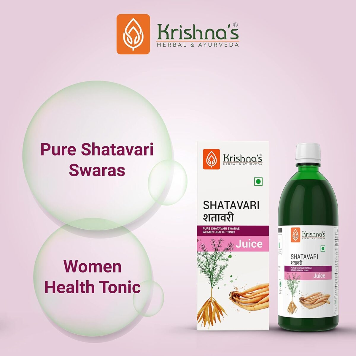 Krishna's Shatavari Juice (500 ML) For Improves The Immune System - Image 2
