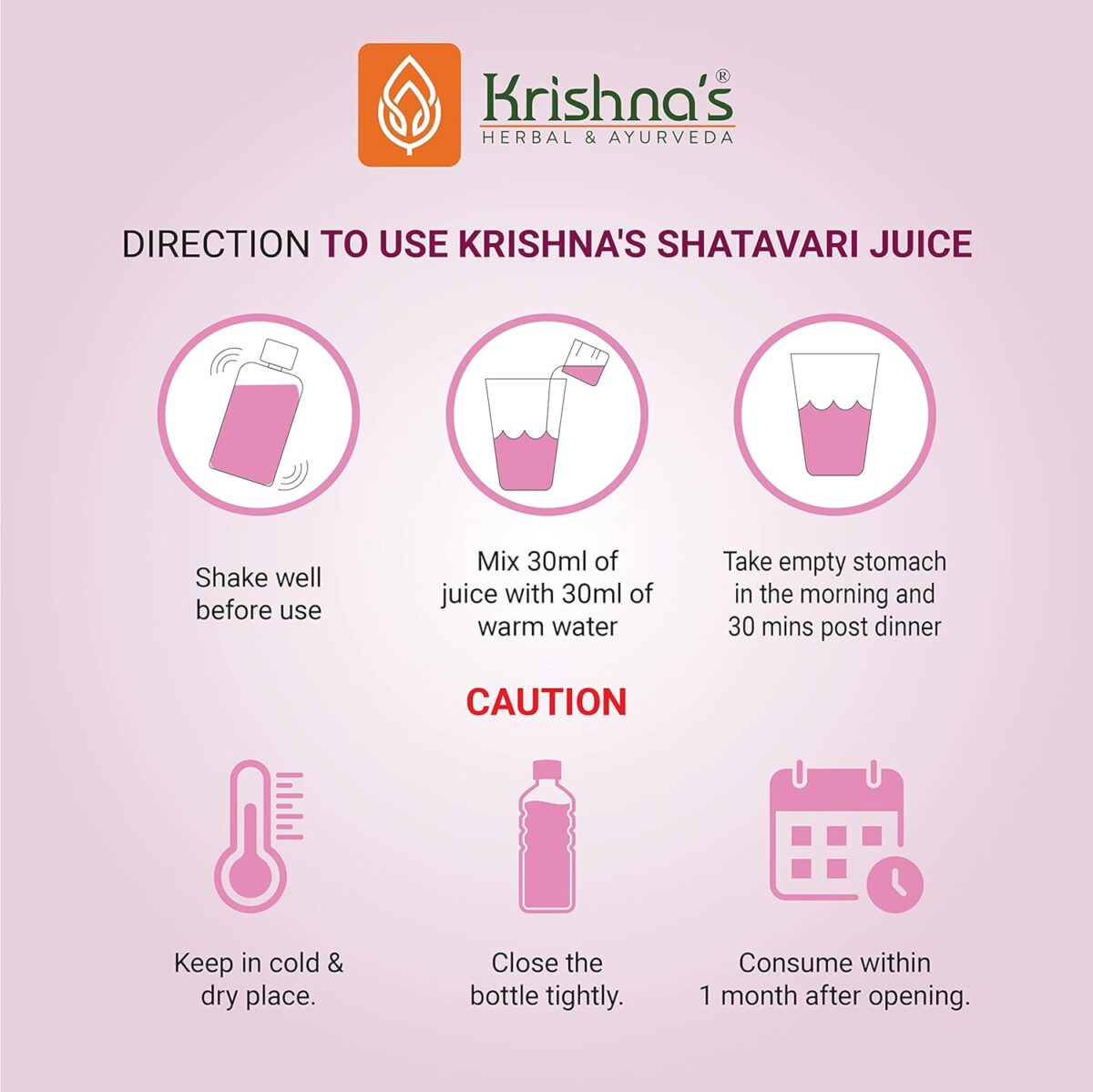 Krishna's Shatavari Juice (500 ML) For Improves The Immune System - Image 5